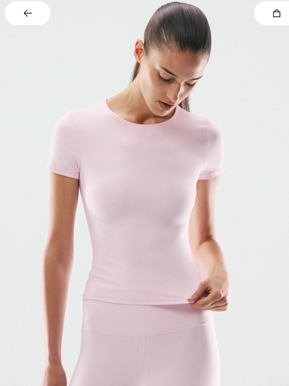 Pink Aritzia Golden T shirt